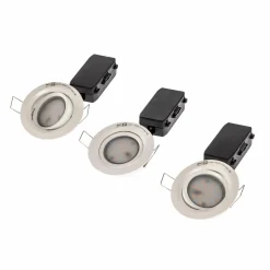 Paulmann 3 spots encastrables LED Coin Slim, blancs, IP23| Plafonniers Led|Plafonniers