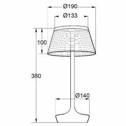Aluminor La Petite Lampe lampe à poser LED, rouge| Luminaires Led D'Intérieur