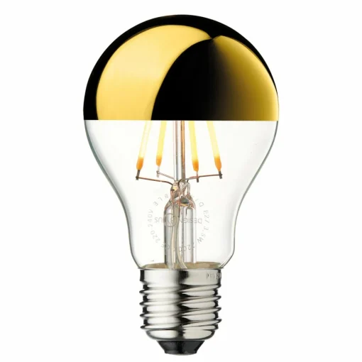 DESIGN BY US Ampoule à tête miroir LED Arbitrary E27 or 3,5W 2700K à intensité variable| Lampes Led À Intensité Variable|Ampoules Led