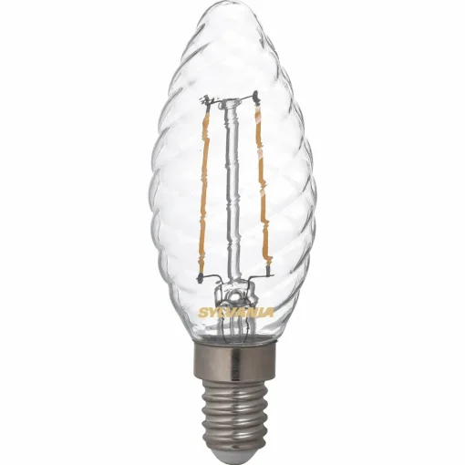 Sylvania Ampoule bougie LED E14 ToLEDo 2,5W 827 claire, torsadée| Ampoules Filament|Ampoules Filament