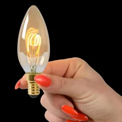 Lucide Ampoule bougie LED E14 3 W 2 200K dimmable| Lampes Led À Intensité Variable|Ampoules Led