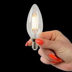 Lucide Ampoule bougie LED E14 4 W 2 700 K dimmable x4| Lampes Led À Intensité Variable|Ampoules Led