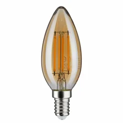 Paulmann Ampoule bougie LED E14 4,7W 2.500K or, intensité variable| Lampes Led À Intensité Variable|Ampoules Led