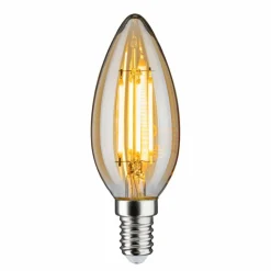 Paulmann Ampoule bougie LED E14 4,7W 2.500K or, intensité variable| Lampes Led À Intensité Variable|Ampoules Led