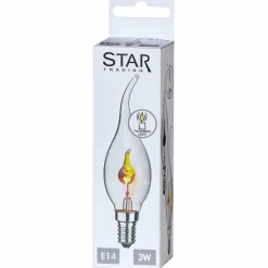 STAR TRADING Ampoule flamme LED E14 3W effet flamme| Ampoules Led E14|Ampoules Led