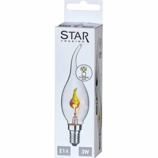 STAR TRADING Ampoule flamme LED E14 3W effet flamme| Ampoules Led E14|Ampoules Led