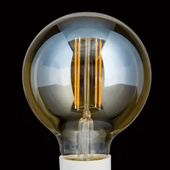 ORION Ampoule globe LED E27 G95 6 W ambrée 2 200 K dim| Lampes Led À Intensité Variable|Ampoules Led