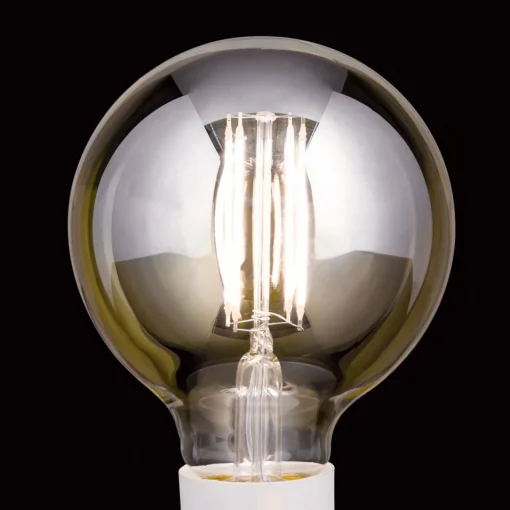 ORION Ampoule globe LED E27 G95 6 W ambrée 2 200 K dim| Lampes Led À Intensité Variable|Ampoules Led