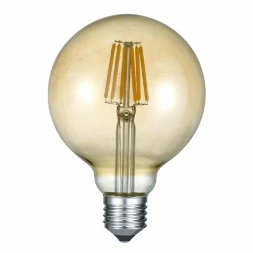 Trio Lighting Ampoule globe LED E27 6 W 2 700 K ambre| Ampoules Filament|Ampoules Filament