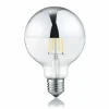 Trio Lighting Ampoule globe LED E27 7W 2 700K tête miroir| Lampes Led À Intensité Variable|Ampoules Led