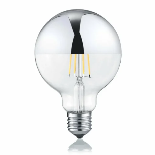 Trio Lighting Ampoule globe LED E27 7W 2 700K tête miroir| Lampes Led À Intensité Variable|Ampoules Led