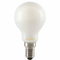 Sylvania Ampoule goutte LED E14 ToLEDo RT Ball 4,5W 827 satiné| Ampoules Led E14|Ampoules Led