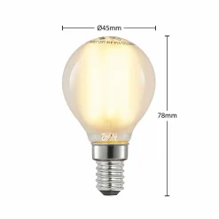 Arcchio Ampoule goutte LED E14 4 W 2 700 K mate dim x3| Lampes Led À Intensité Variable|Ampoules Led