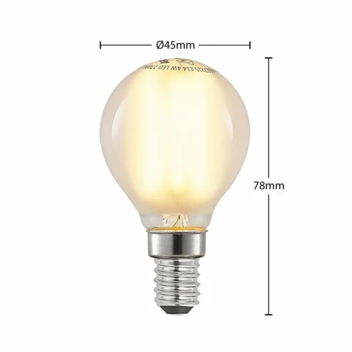 Arcchio Ampoule goutte LED E14 4 W 2 700 K mate dim x3| Lampes Led À Intensité Variable|Ampoules Led
