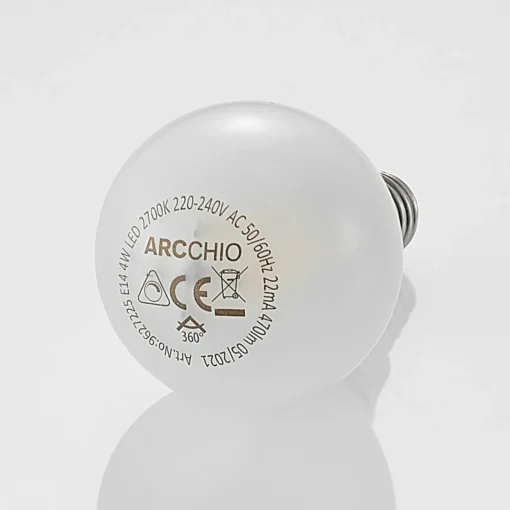 Arcchio Ampoule goutte LED E14 4 W 2 700 K mate dim x3| Lampes Led À Intensité Variable|Ampoules Led