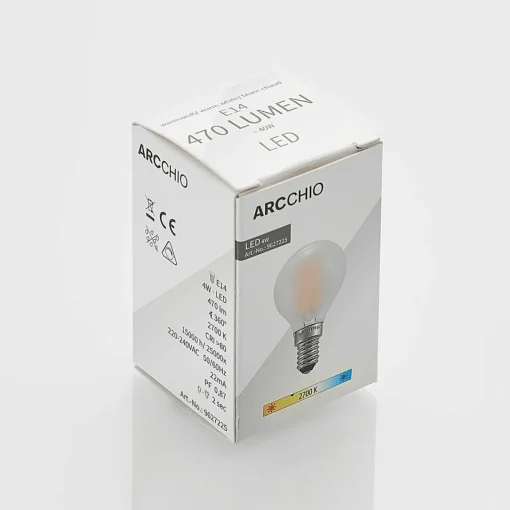 Arcchio Ampoule goutte LED E14 4 W 2 700 K mate dim x3| Lampes Led À Intensité Variable|Ampoules Led