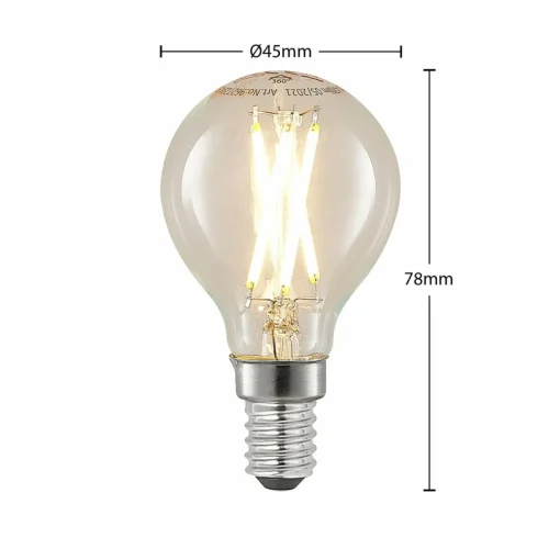 Arcchio Ampoule LED à fil E14 4 W 2 700 K goutte dim x5| Lampes Led À Intensité Variable|Ampoules Led