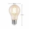Arcchio Ampoule LED à filament E27 8W 2.700K claire à intensité variable 2 pièces| Lampes Led À Intensité Variable|Ampoules Led