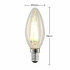 Arcchio Ampoule LED à filament E14 4 W 827 bougie dim x3| Ampoules Filament|Ampoules Filament