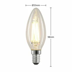 Arcchio Ampoule LED à filament E14 4 W 827 bougie dim x3| Ampoules Filament|Ampoules Filament
