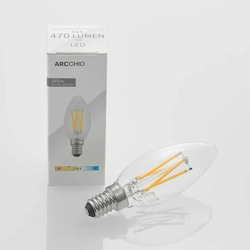 Arcchio Ampoule LED à filament E14 4 W 827 bougie dim x3| Ampoules Filament|Ampoules Filament