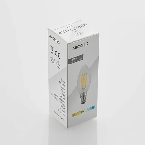 Arcchio Ampoule LED à filament E14 4 W 827 bougie dim x3| Ampoules Filament|Ampoules Filament