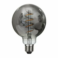 STAR TRADING Ampoule LED à filament en spirale, G95, E27, 2 W gris intensité variable| Lampes Led À Intensité Variable|Ampoules Led