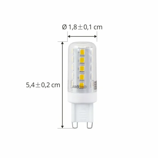 Arcchio Ampoule LED , G9, 2,6 W, claire, 2.700 K, 485 lm| Ampoules Filament|Ampoules Filament