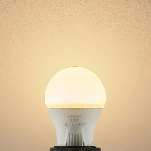 PRIOS Ampoule LED E27 A60 11 W blanc 2 700 K x10| Ampoules Led E27|Ampoules Led