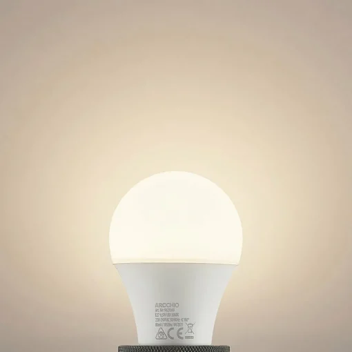 Arcchio Ampoule LED E27 A60 9,5 W 3 000 K opale x2| Ampoules Led E27|Ampoules Led