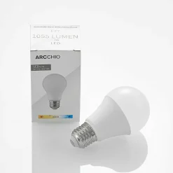 Arcchio Ampoule LED E27 A60 9,5 W 3 000 K opale x2| Ampoules Led E27|Ampoules Led