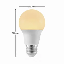 Arcchio Ampoule LED E27 A60 4,9 W 3 000 K opale x3| Ampoules Led E27|Ampoules Led