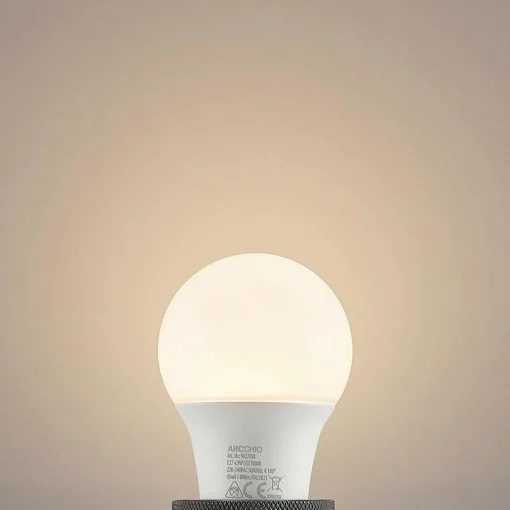 Arcchio Ampoule LED E27 A60 4,9 W 3 000 K opale x3| Ampoules Led E27|Ampoules Led