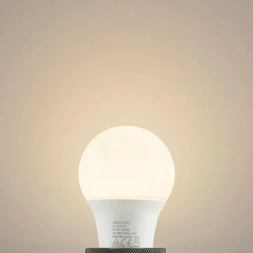 Arcchio Ampoule LED E27 A60 4,9 W 3 000 K opale x10| Ampoules Led E27|Ampoules Led