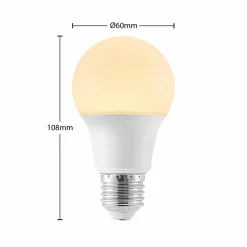 Arcchio Ampoule LED E27 A60 4,9 W 3 000 K opale x6| Ampoules Led E27|Ampoules Led