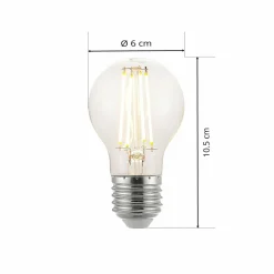 Arcchio Ampoule LED E27 A60 6,5 W 2 700 K transparente| Lampes Led À Intensité Variable|Ampoules Led