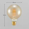 Arcchio Ampoule LED E27 G95 6,5 W 2 500 K ambre| Lampes Led À Intensité Variable|Ampoules Led
