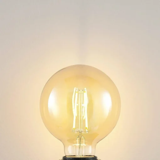 Arcchio Ampoule LED E27 G95 6,5 W 2 500 K ambre| Lampes Led À Intensité Variable|Ampoules Led