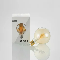 Arcchio Ampoule LED E27 G95 6,5 W 2 500 K ambre| Lampes Led À Intensité Variable|Ampoules Led
