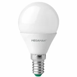 MEGAMAN Ampoule LED E14 goutte 4,9W, opale, blanc neutre| Ampoules Led E14|Ampoules Led