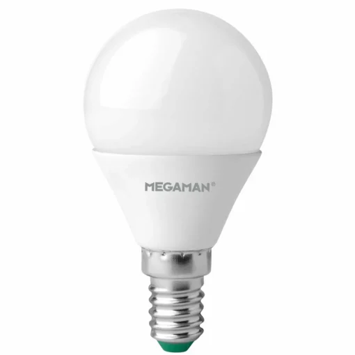 MEGAMAN Ampoule LED E14 goutte 4,9W, opale, blanc neutre| Ampoules Led E14|Ampoules Led