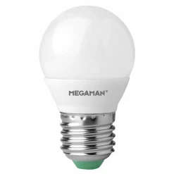MEGAMAN Ampoule LED E27 Miniglobe 5,5W, blanc chaud| Ampoules Led E27|Ampoules Led