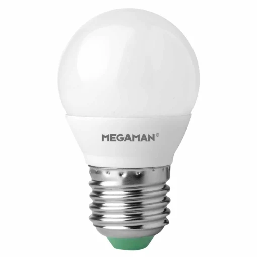 MEGAMAN Ampoule LED E27 Miniglobe 5,5W, blanc chaud| Ampoules Led E27|Ampoules Led