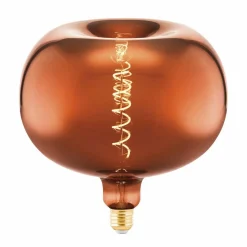 EGLO Ampoule LED E27 4 W Big Size pomme, fil, cuivrée| Lampes Led À Intensité Variable|Ampoules Led