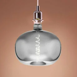 EGLO Ampoule LED E27 4 W Big Size pomme, fil, chromée| Lampes Led À Intensité Variable|Ampoules Led