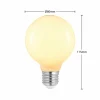 Arcchio Ampoule LED E27 8W G80 2 700 K opale, 2x| Lampes Led À Intensité Variable|Ampoules Led