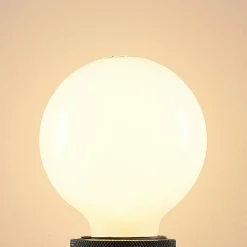 Arcchio Ampoule LED E27 8W G80 2 700 K opale, 2x| Lampes Led À Intensité Variable|Ampoules Led