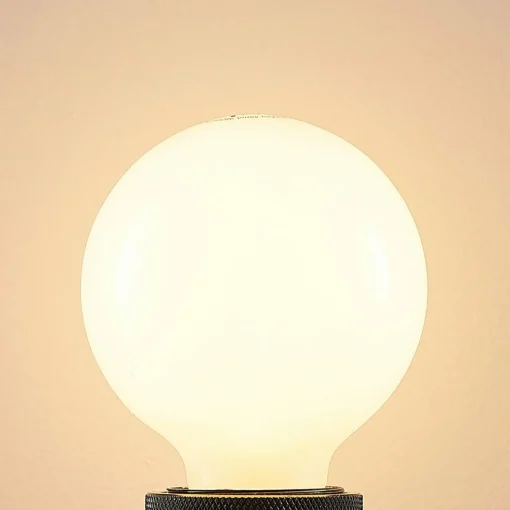 Arcchio Ampoule LED E27 8W G80 2 700 K opale, 2x| Lampes Led À Intensité Variable|Ampoules Led