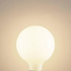 Arcchio Ampoule LED E27 6W 2 700K G125 dimmable opale 3x| Lampes Led À Intensité Variable|Ampoules Led
