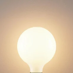Arcchio Ampoule LED E27 8W 2 700K G125 dimmable opale 2x| Lampes Led À Intensité Variable|Ampoules Led